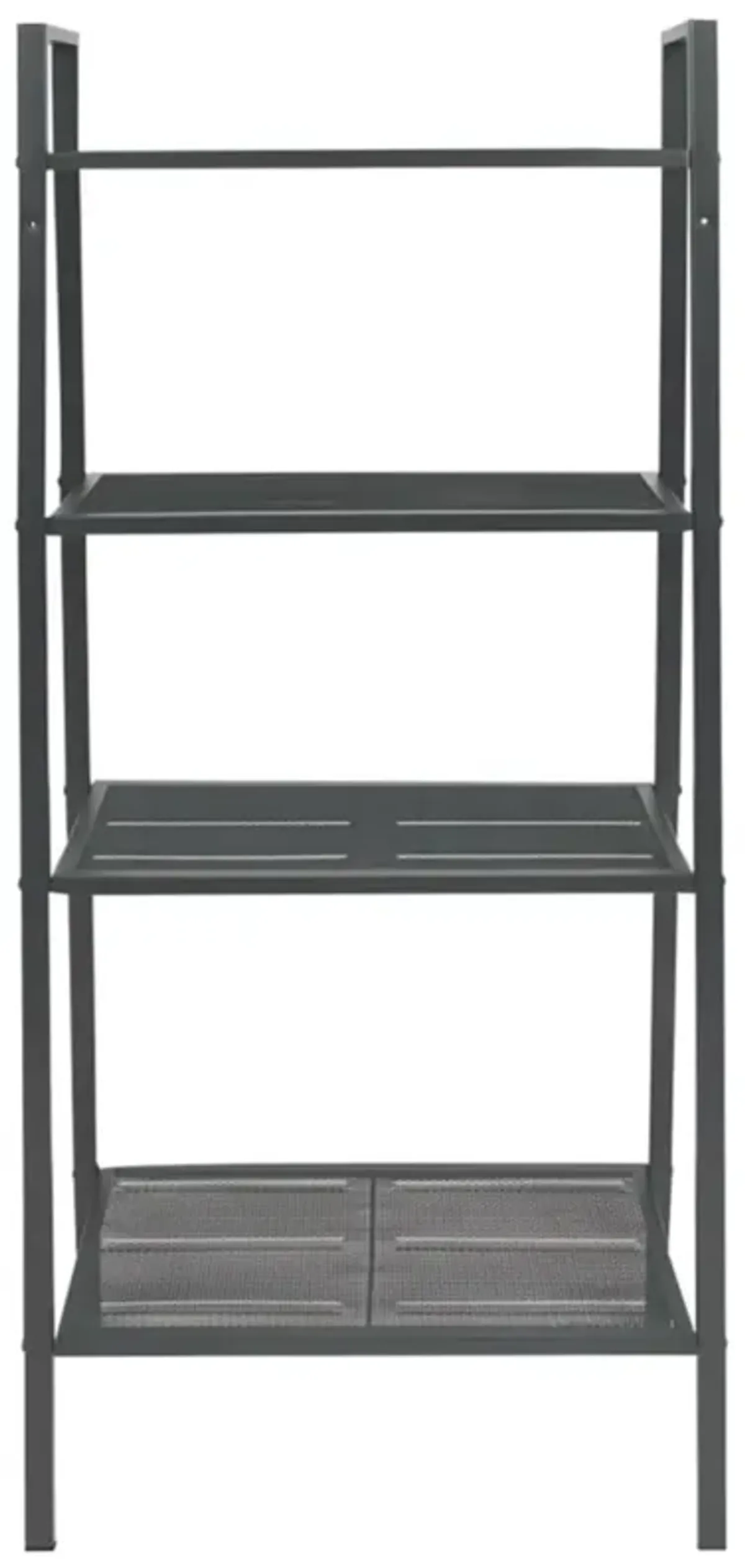 vidaXL Ladder Bookcase 4 Tiers Metal Anthracite