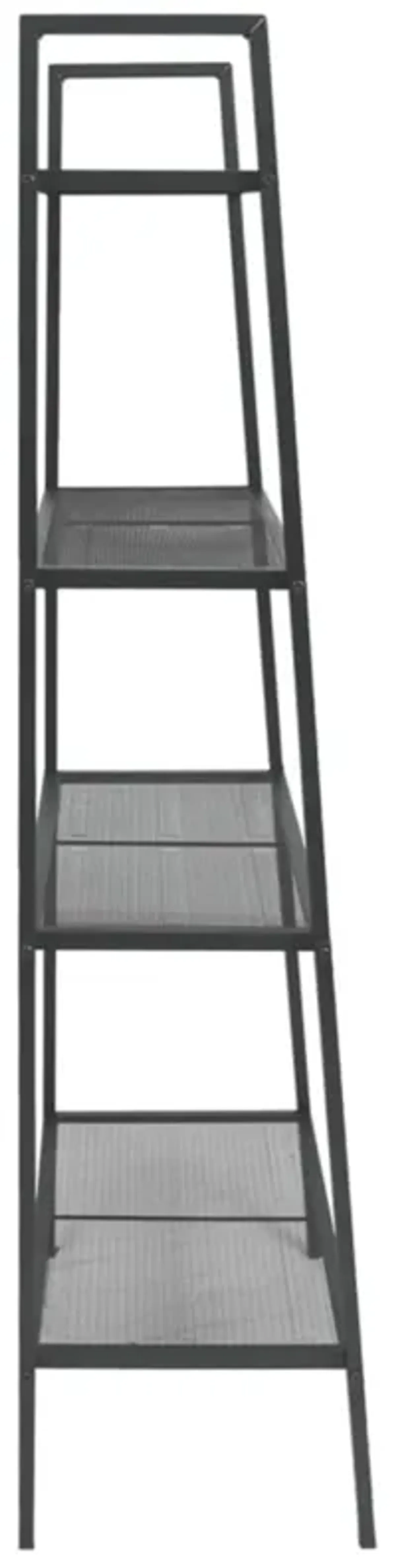 vidaXL Ladder Bookcase 4 Tiers Metal Anthracite