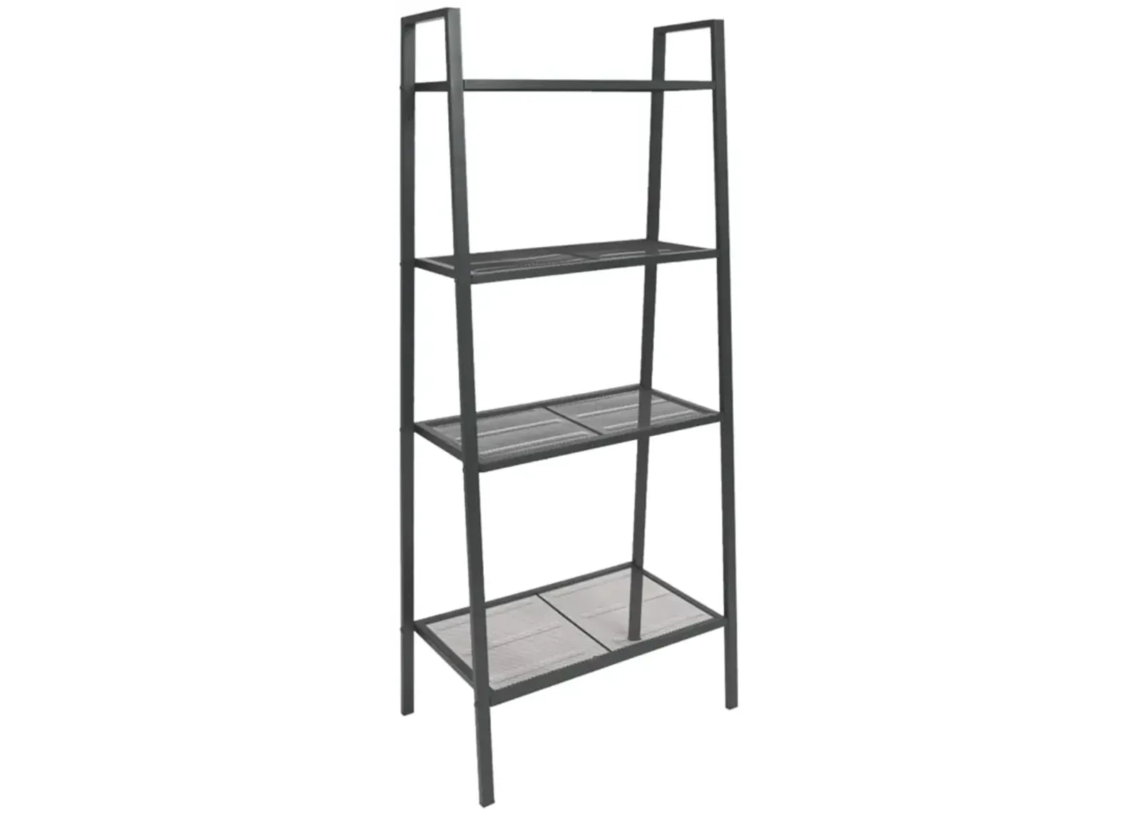 vidaXL Ladder Bookcase 4 Tiers Metal Anthracite