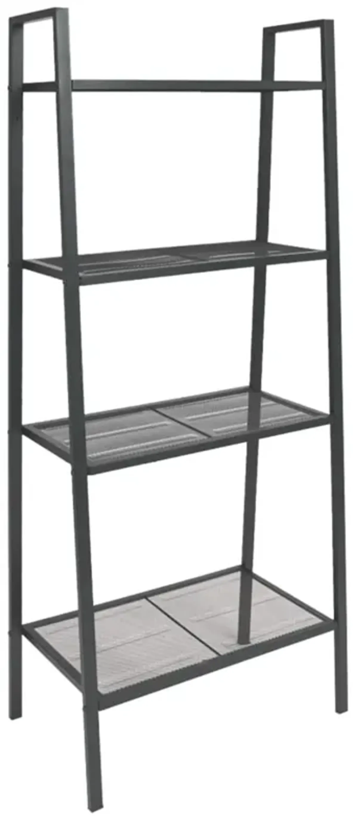 vidaXL Ladder Bookcase 4 Tiers Metal Anthracite