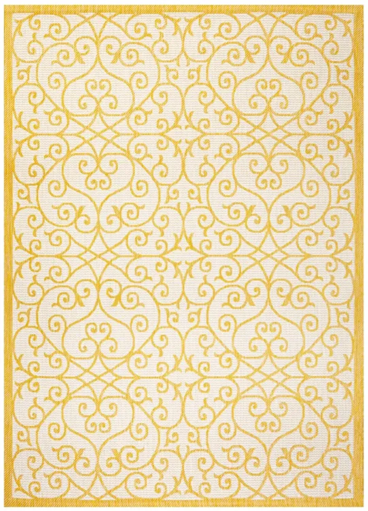 Madrid Vintage Filigree Textured Weave Indoor/Outdoor Area Rug