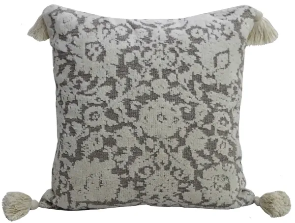 20" x 20" Throw Pillow with Tassels
