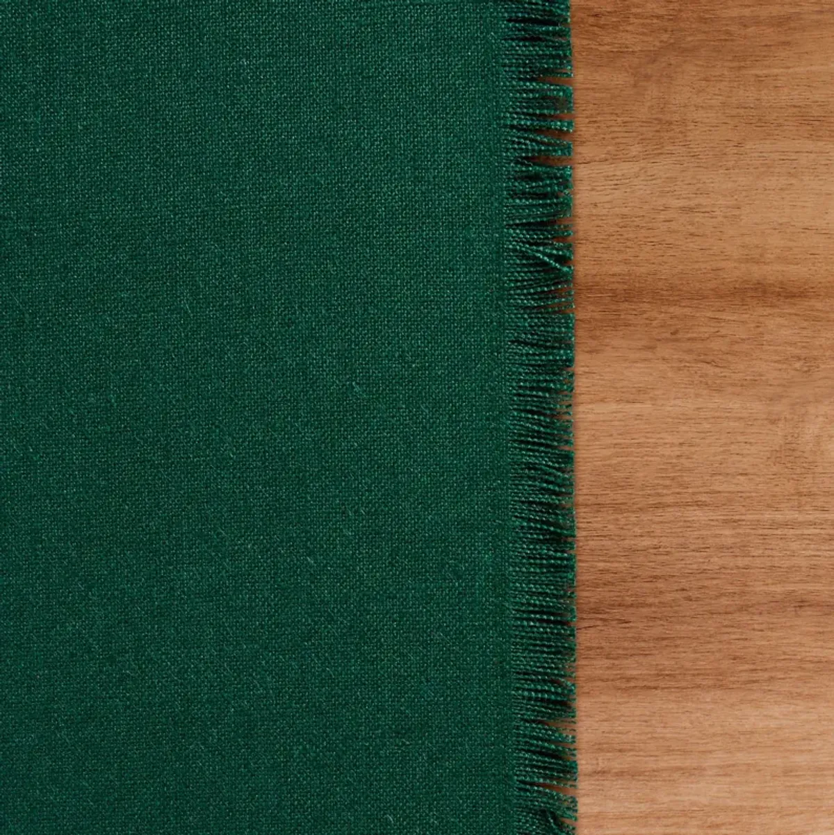 Solino Home 100% Pure Linen Table Runner 14 x 120 Inch | Fringe