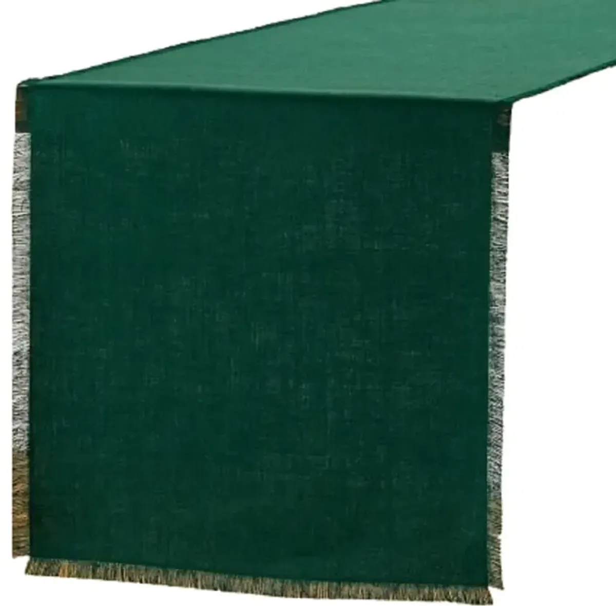 Solino Home 100% Pure Linen Table Runner 14 x 120 Inch | Fringe