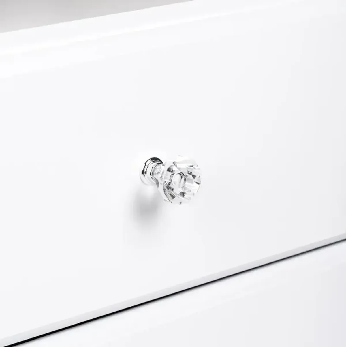 Prepac Astrid 4-Drawer Dresser, Crystal White