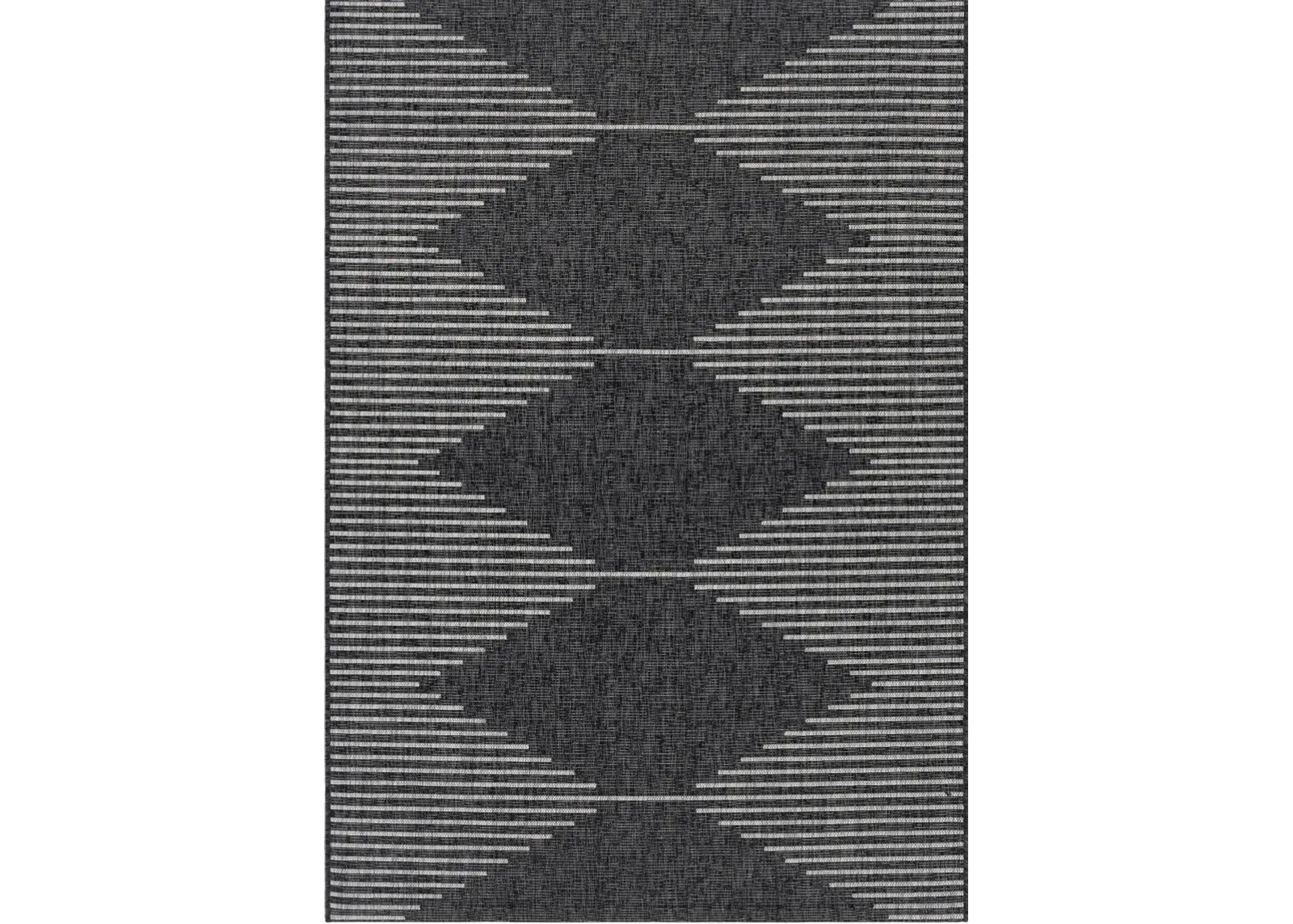 Eagean EAG-2348 6'7' Round Black Rug