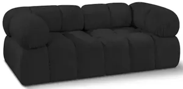Meridian Furniture Ames Black Boucle Fabric Modular Sofa