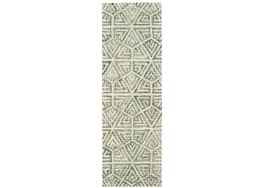 Tallavera 2'6" x 8' Grey Rug