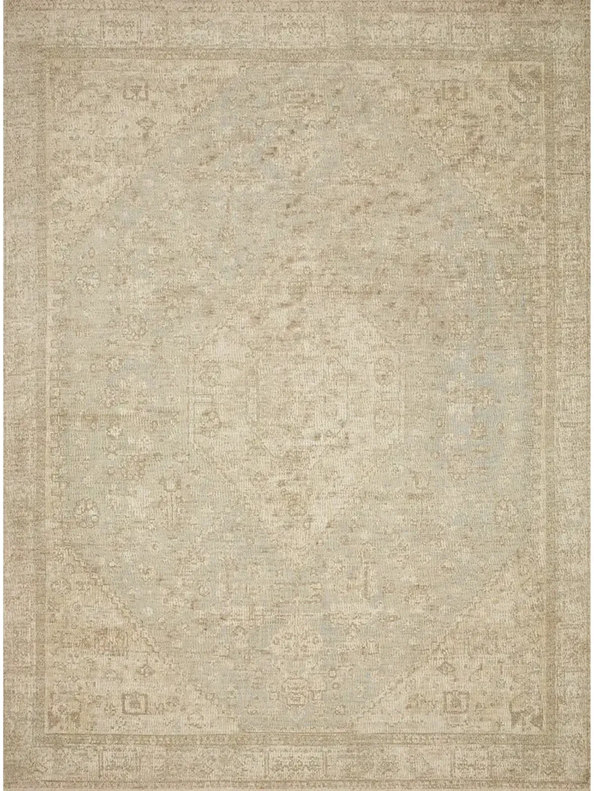 Priya PRY01 Ocean/Ivory 5' x 7'6" Rug