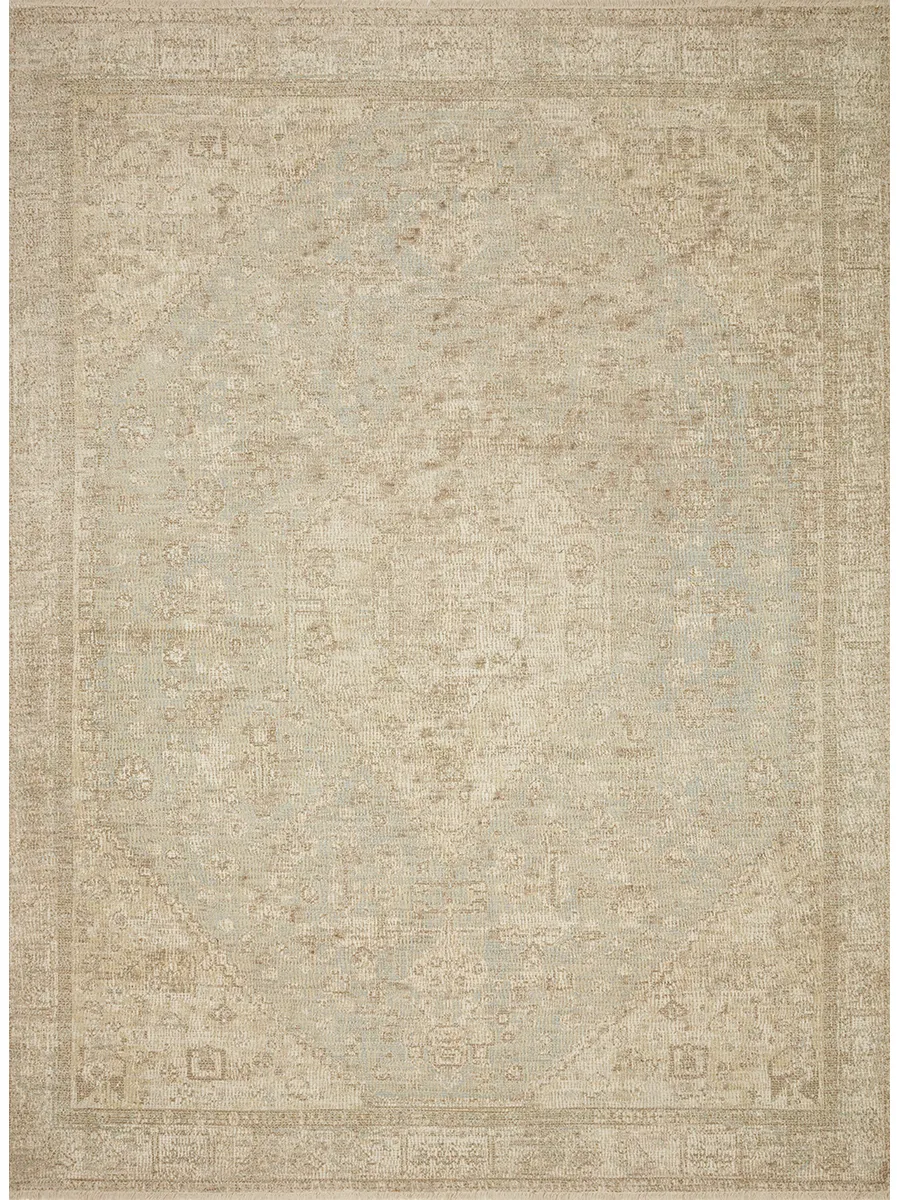 Priya PRY01 Ocean/Ivory 5' x 7'6" Rug