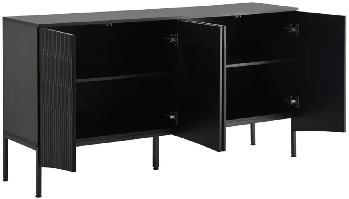 Merax Four-Door Sideboard Storage Cabinet