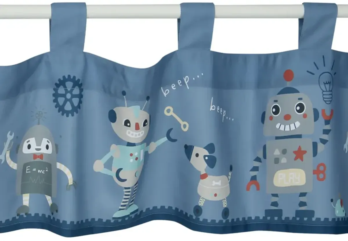 Bedtime Originals Robbie Robot Nursery/Child Window Valance