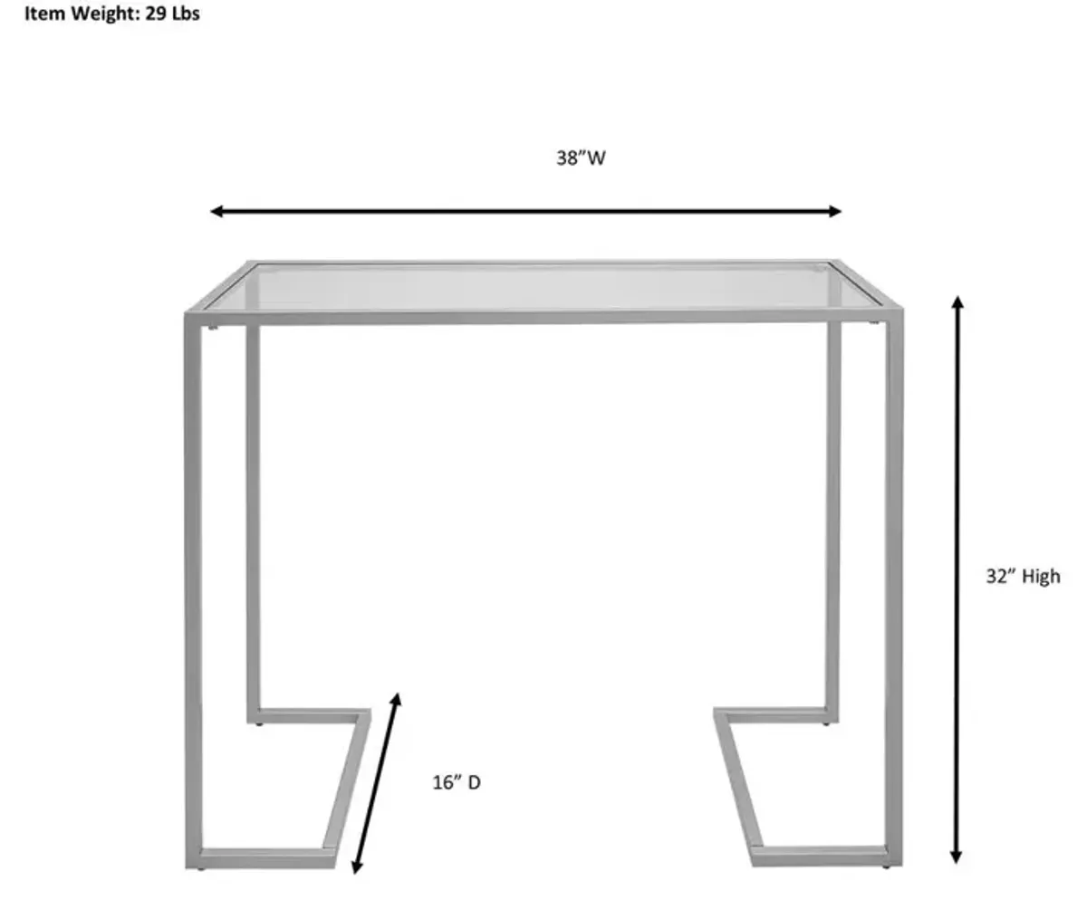 Carolina Living Monaco Glass Top Console Table - Gold