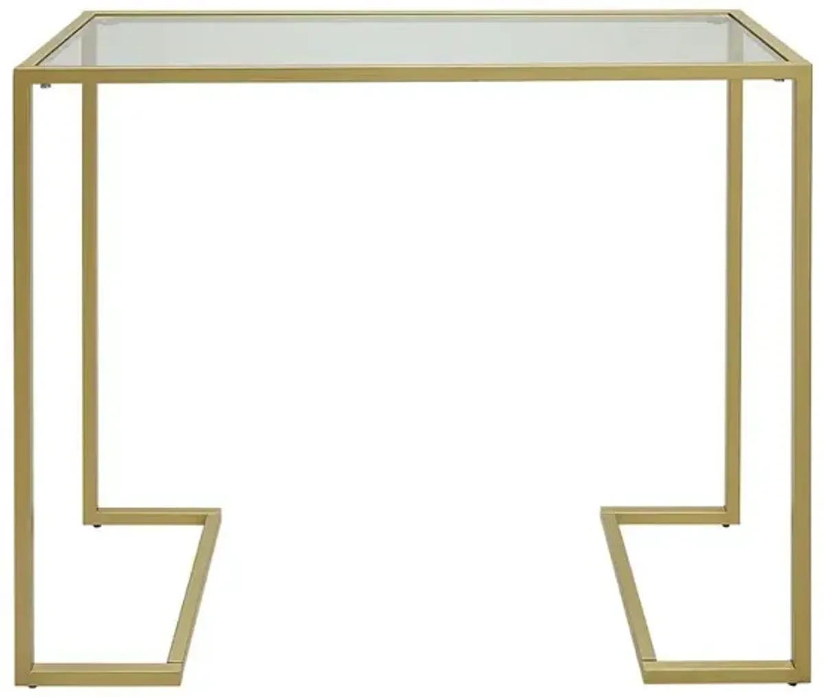 Carolina Living Monaco Glass Top Console Table - Gold