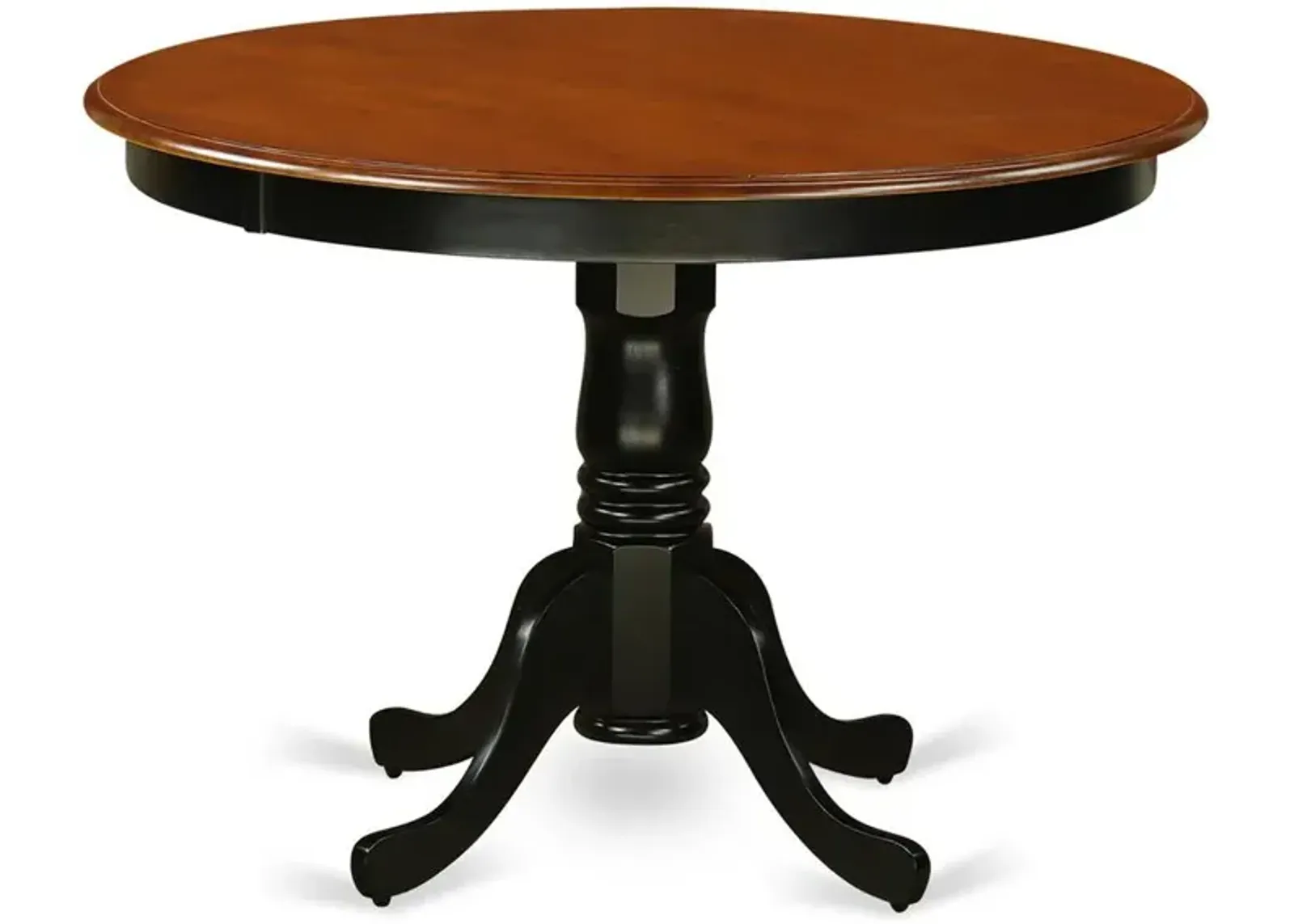 Hartland Table 42" diameter Round Table -Black and Cherry Finish