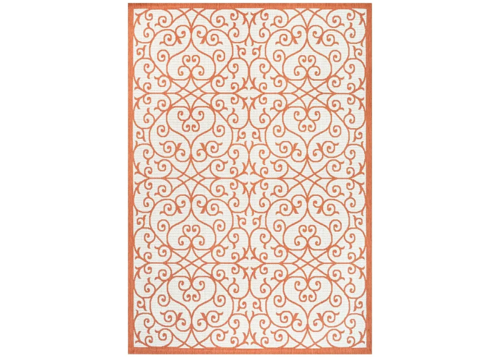 Madrid Vintage Filigree Textured Weave Indoor/Outdoor Area Rug