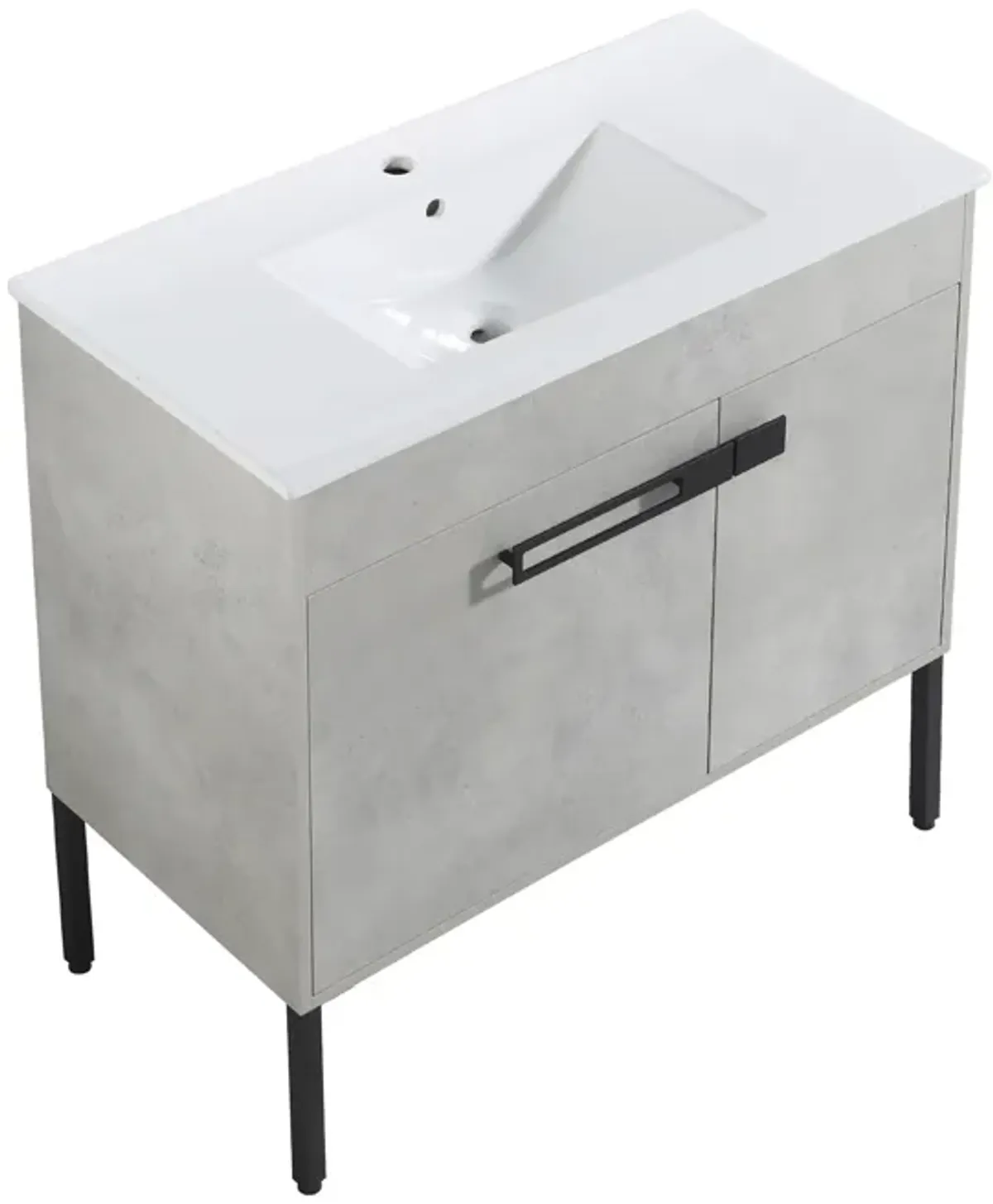 36" Bathroom Vanity With Sink, Freestanding Bathroom Vanity