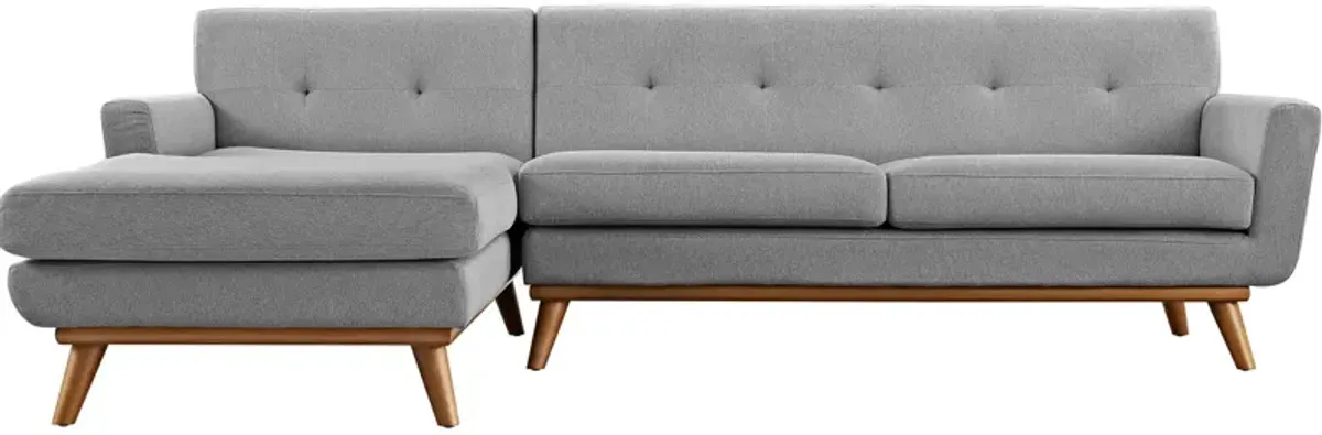 Engage Left-Facing Upholstered Fabric Sectional Sofa