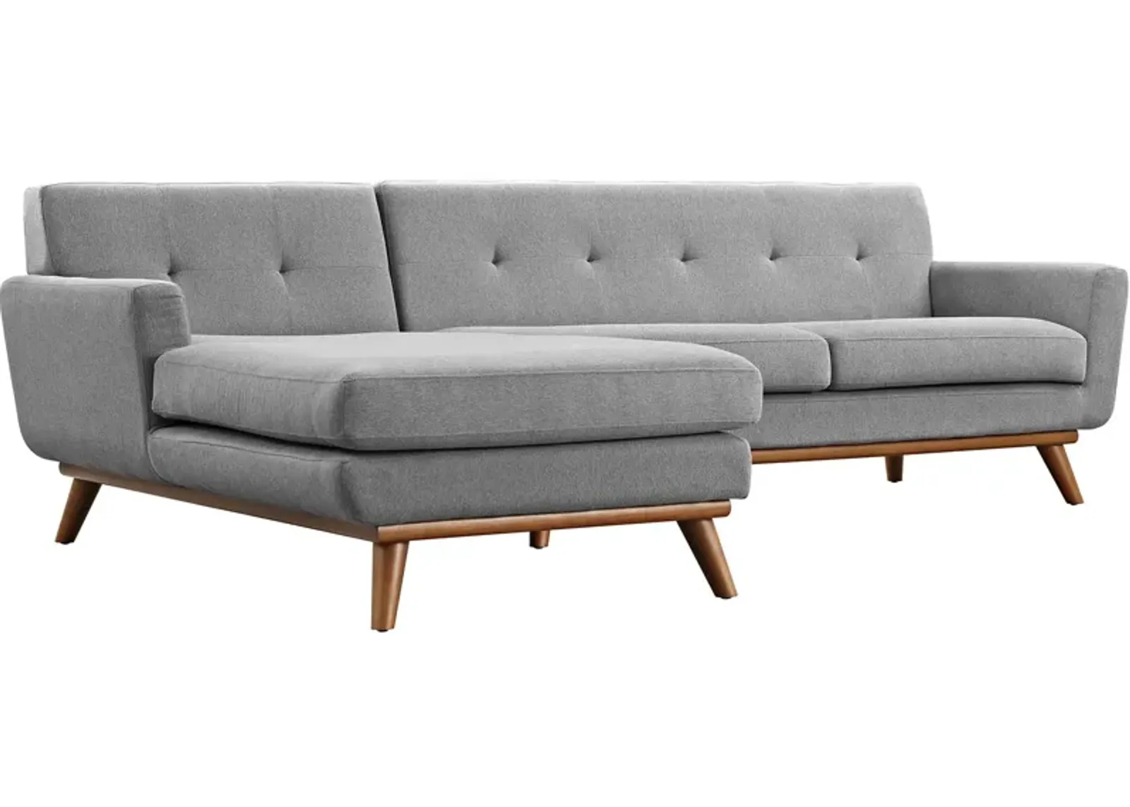 Engage Left-Facing Upholstered Fabric Sectional Sofa