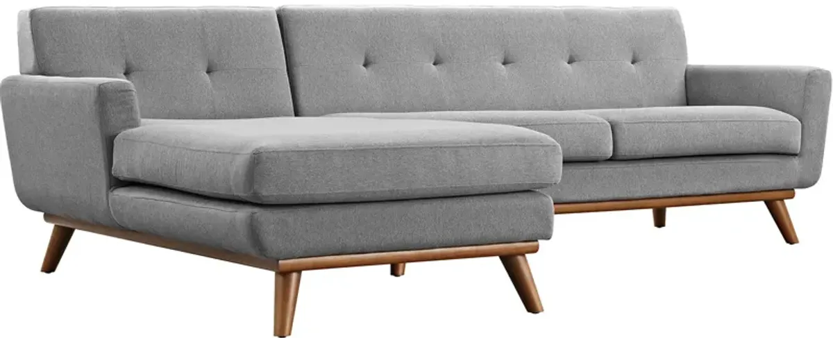 Engage Left-Facing Upholstered Fabric Sectional Sofa