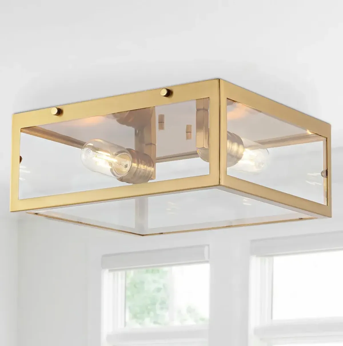 Grayson Metal/Glass LED Flush Mount