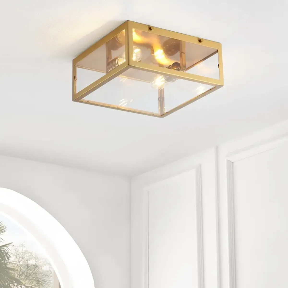 Grayson Metal/Glass LED Flush Mount