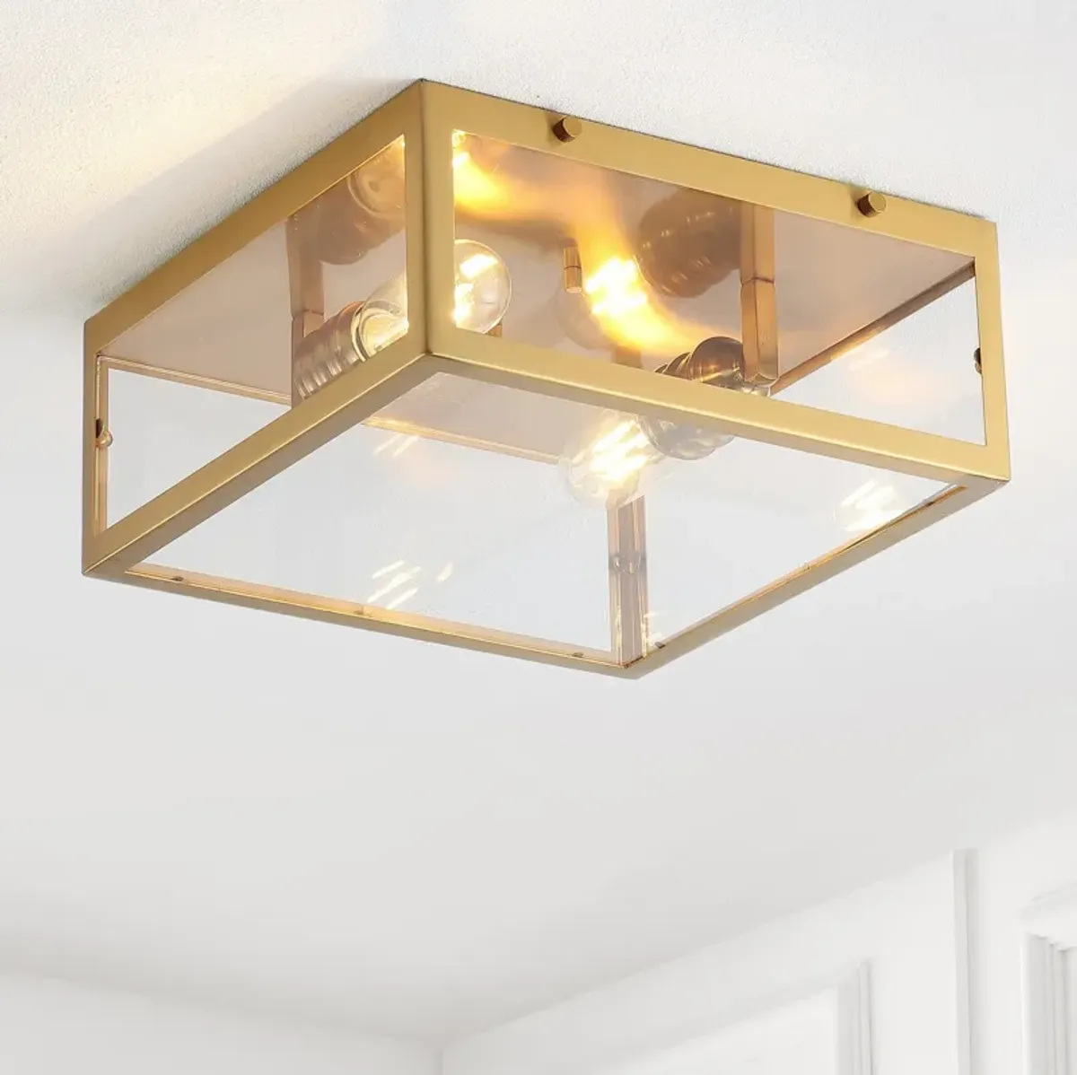 Grayson Metal/Glass LED Flush Mount