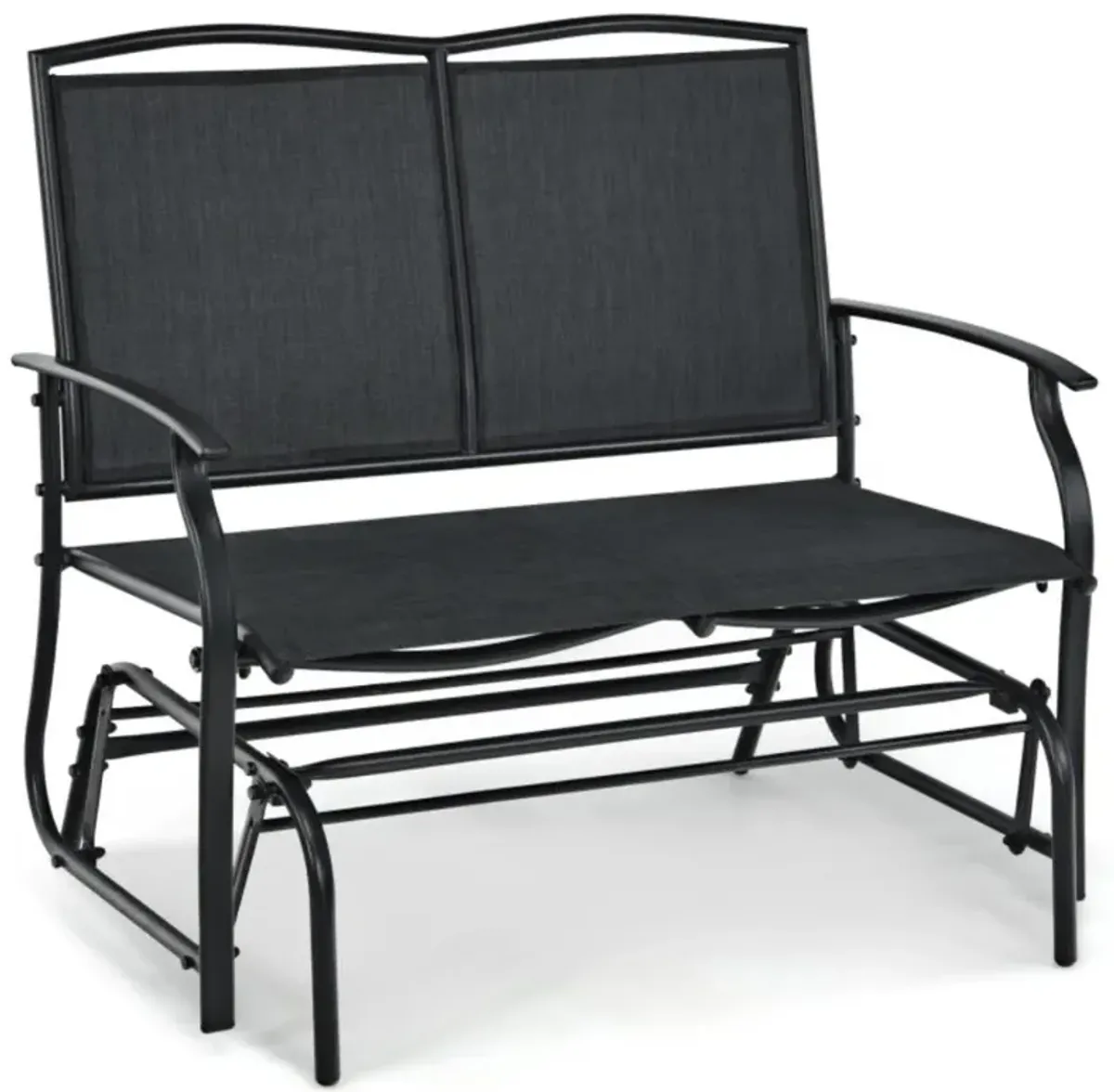 Hivvago Iron Patio Rocking Chair for Outdoor Backyard and Lawn