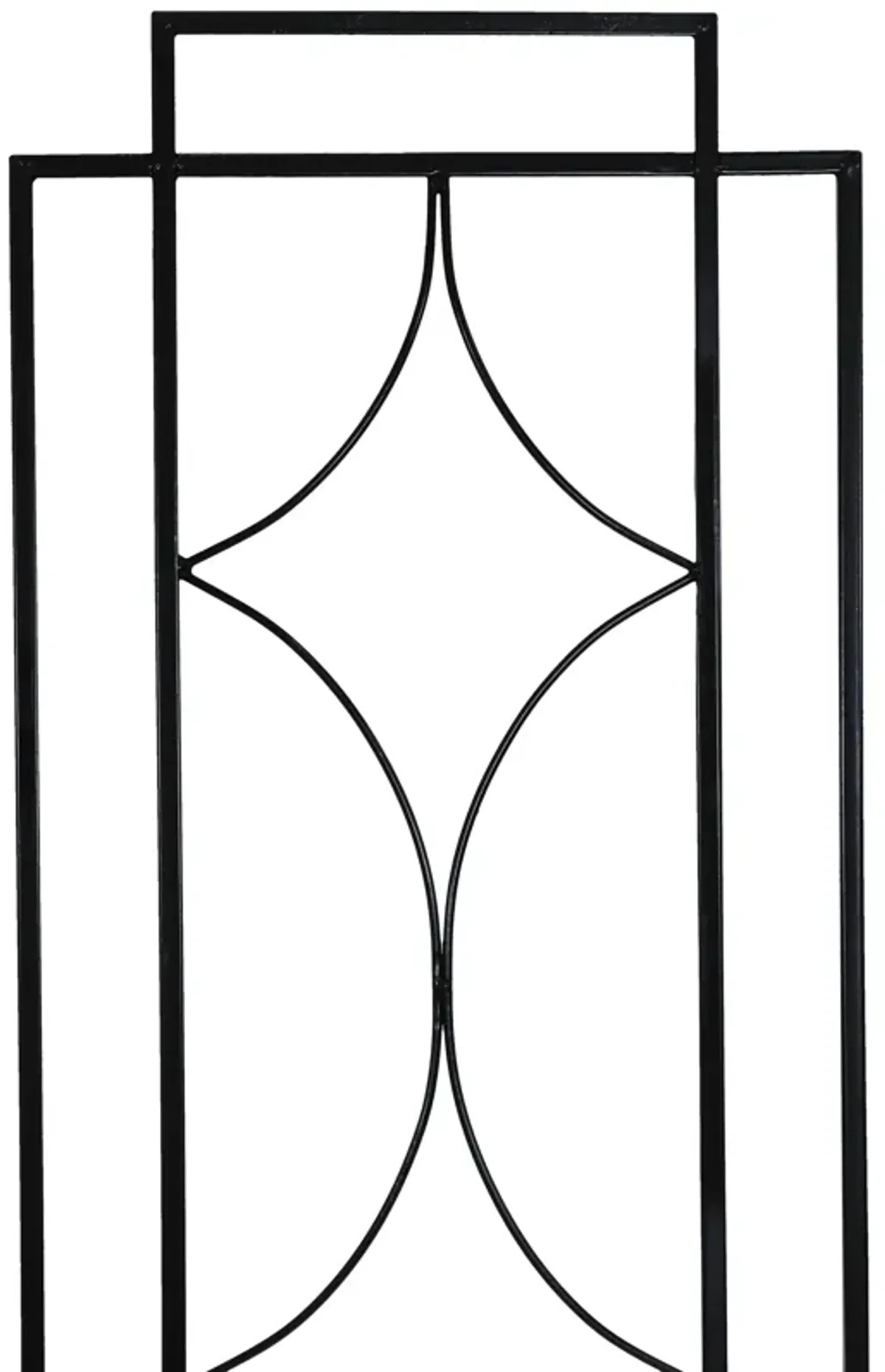 Sunnydaze Steel Chic Diamonds Garden Plant Support Trellis - Set of 2