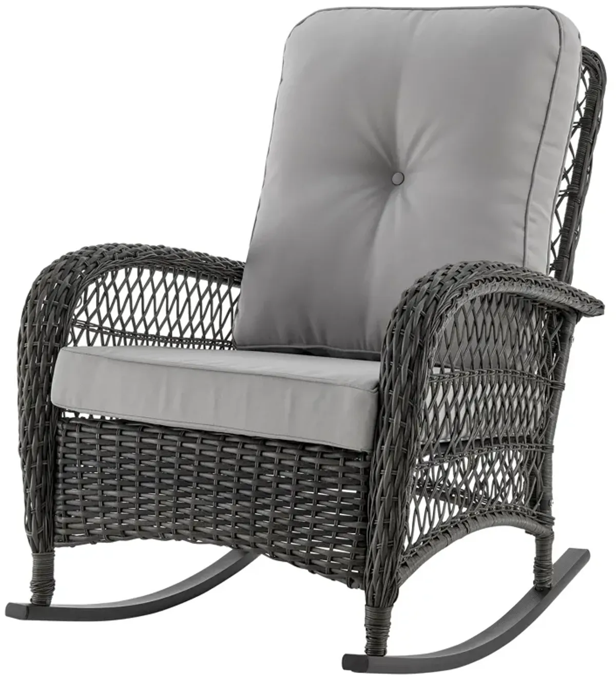Fruttuo Gray Patio Rocking Chair