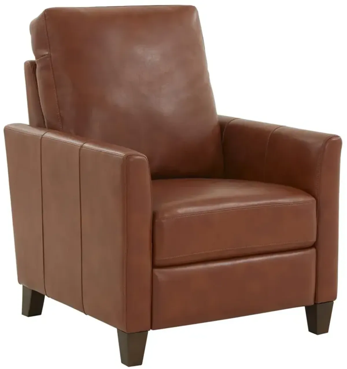 Comfort Pointe Penny Caramel Faux Leather Modern Recliner