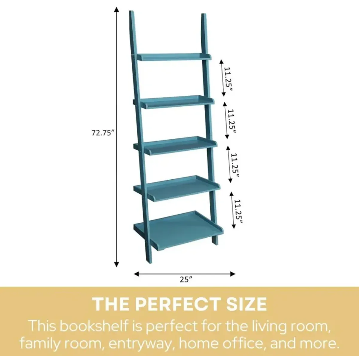 Convience Concept, Inc. French Country Bookshelf Ladder