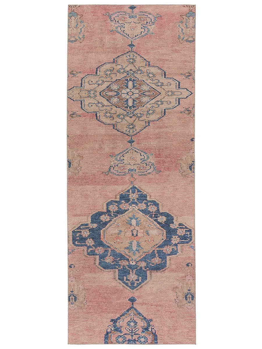 Canteena Clanton Pink 3'1" x 12' Runner Rug