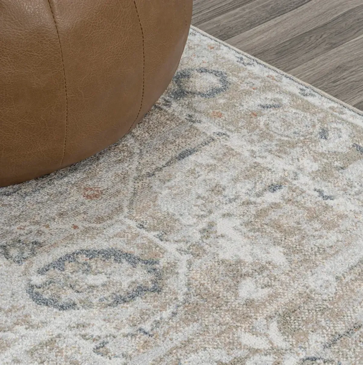 Shaii Global Medallion Low-Pile Machine-Washable Area Rug