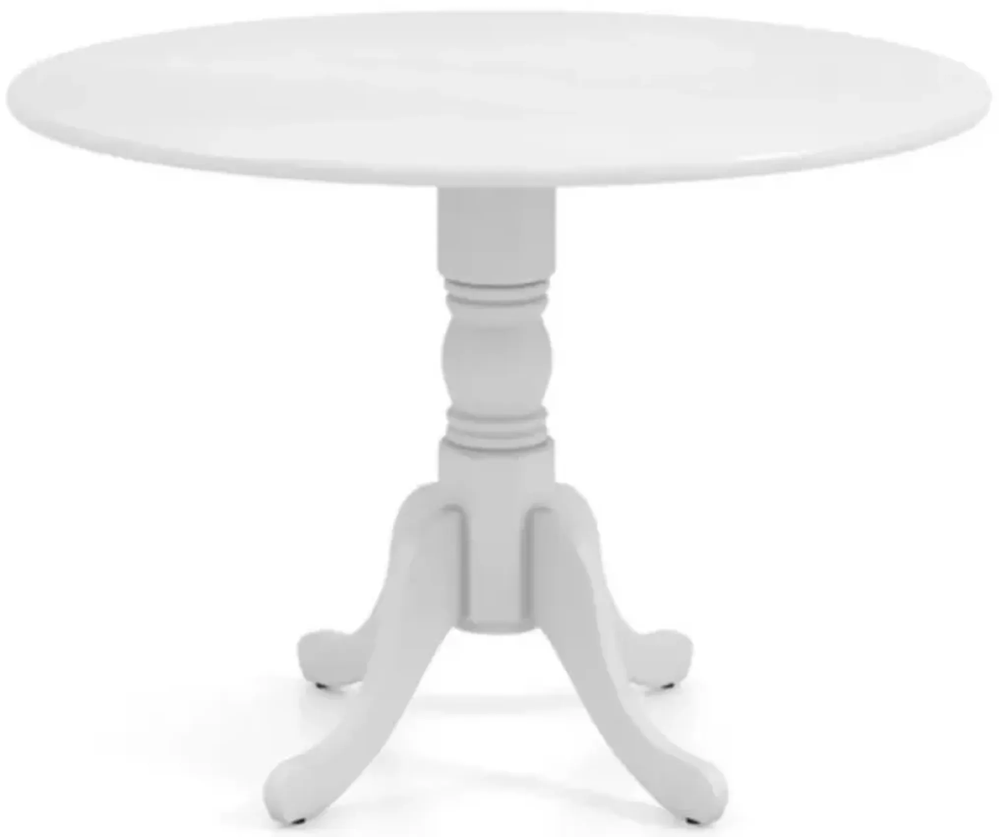 Round Solid Wood Kitchen Dining Table In Farmhouse Wooden Finish Mathis ...