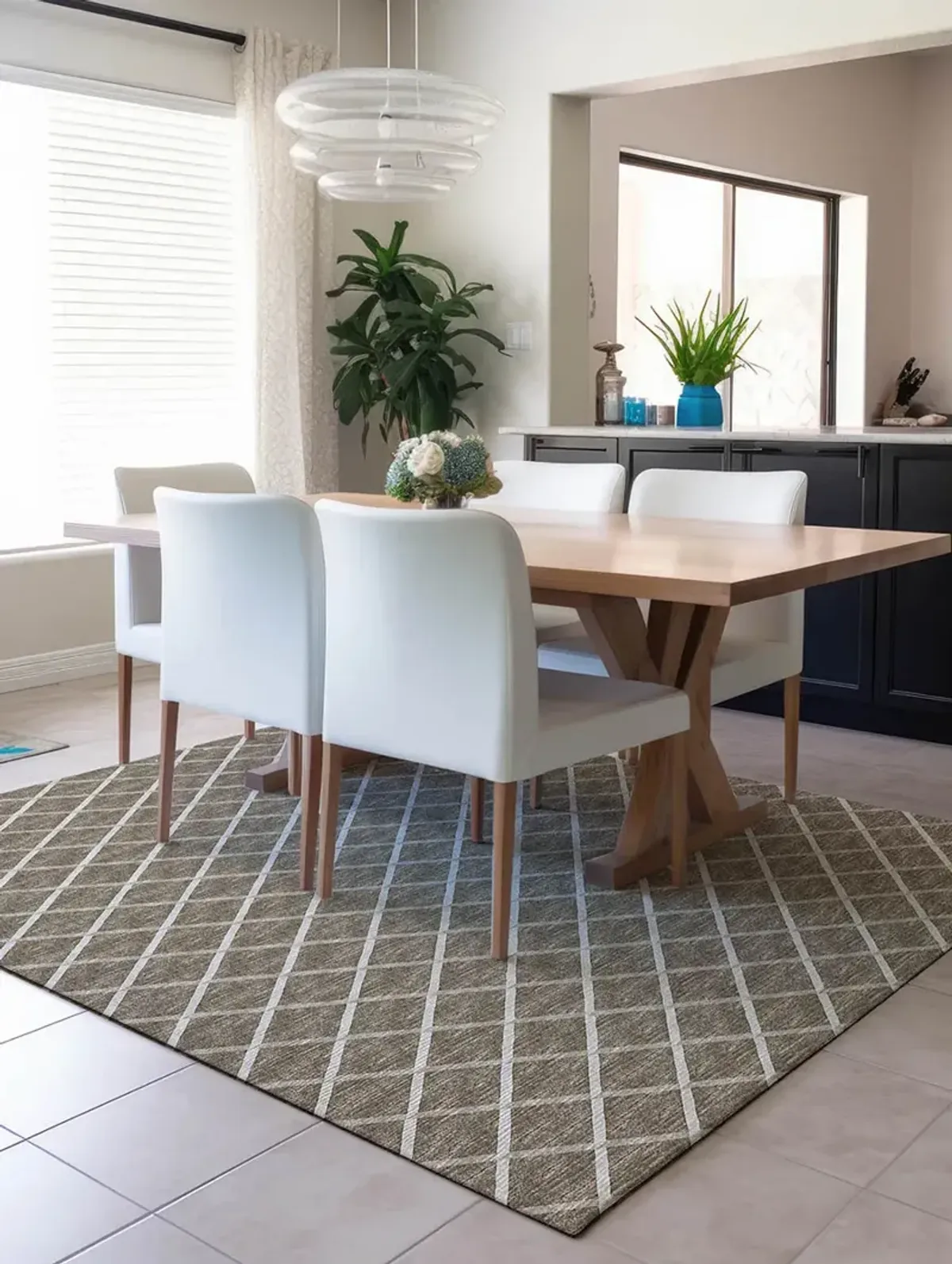 York YO1 Taupe 5' x 7'6" Rug