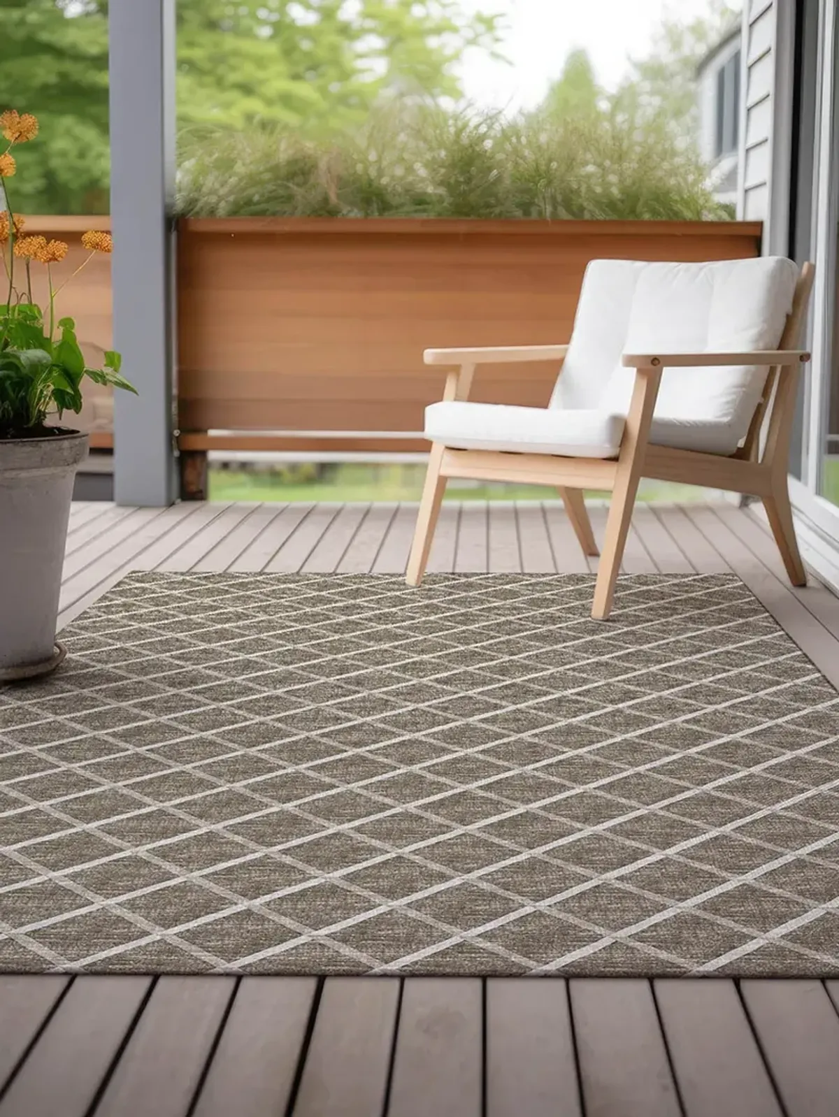 York YO1 Taupe 5' x 7'6" Rug