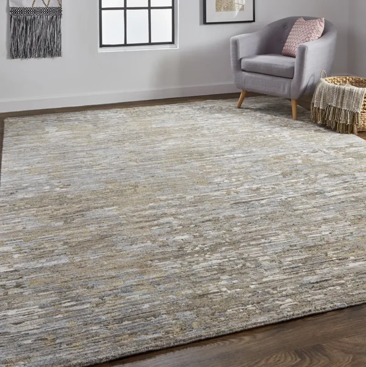 Conroe 6822F Brown/Gray 2' x 3' Rug