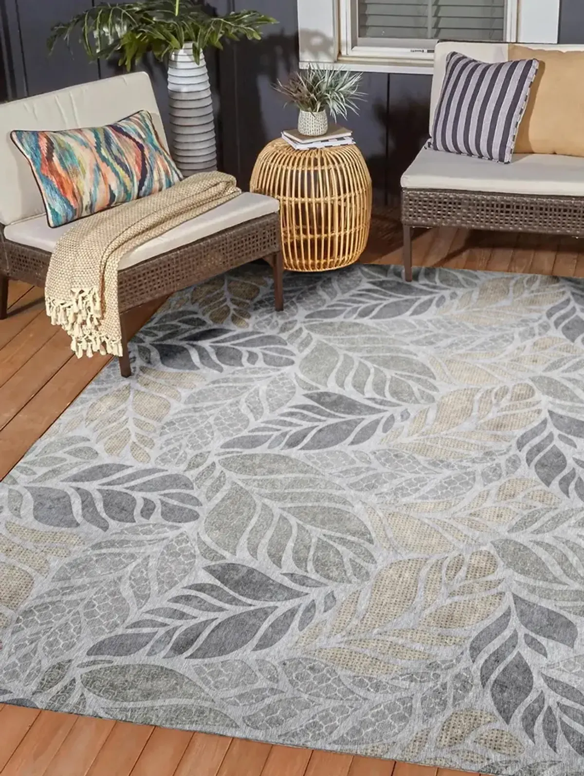 Tropics TC3 Grey 9' x 12' Rug