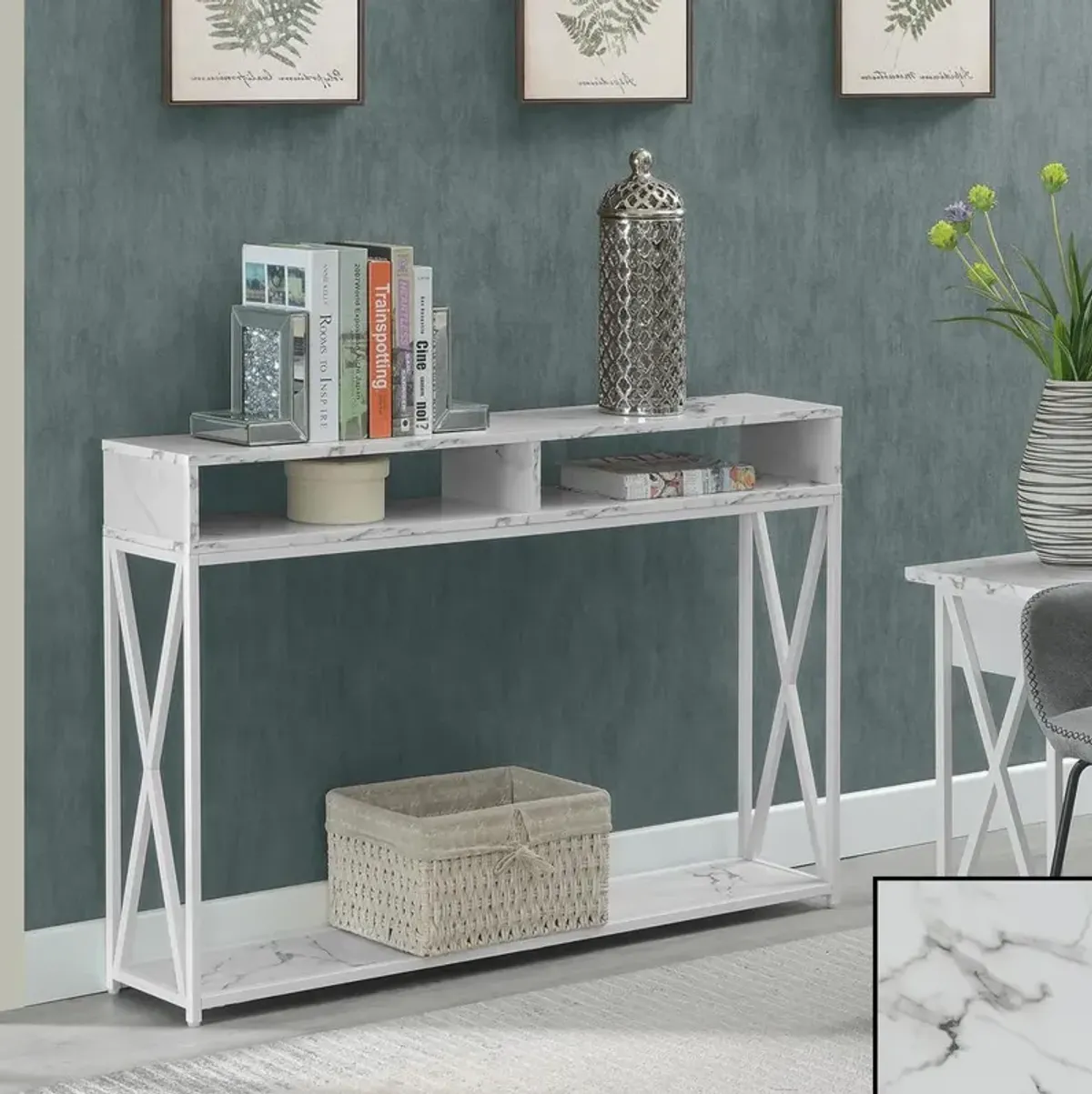 Convenience Concepts Tucson Deluxe Console Table with Shelf, R4-0545