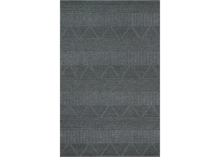 Rowan ROW01 Denim 5' x 7'6" Rug