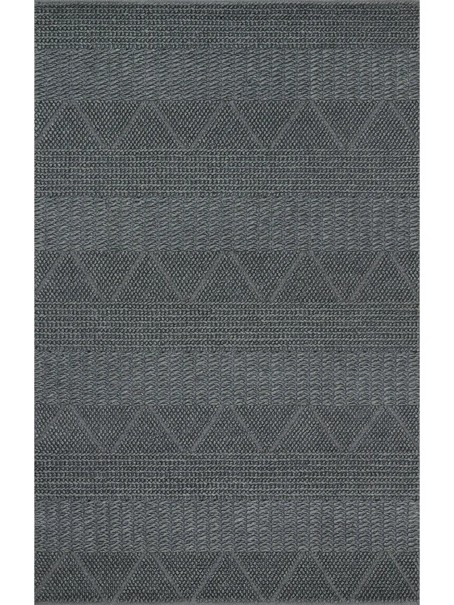 Rowan ROW01 Denim 5' x 7'6" Rug