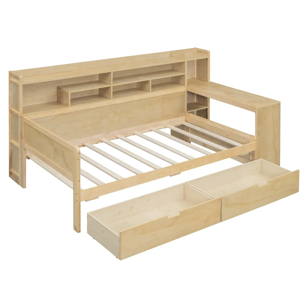 Merax  Daybed with Storage Shelves