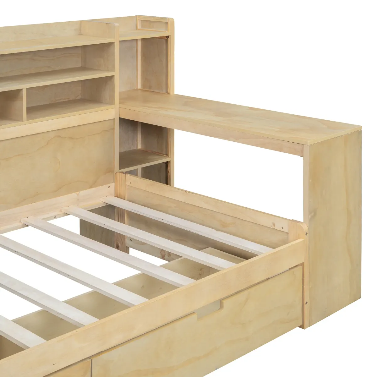 Merax  Daybed with Storage Shelves