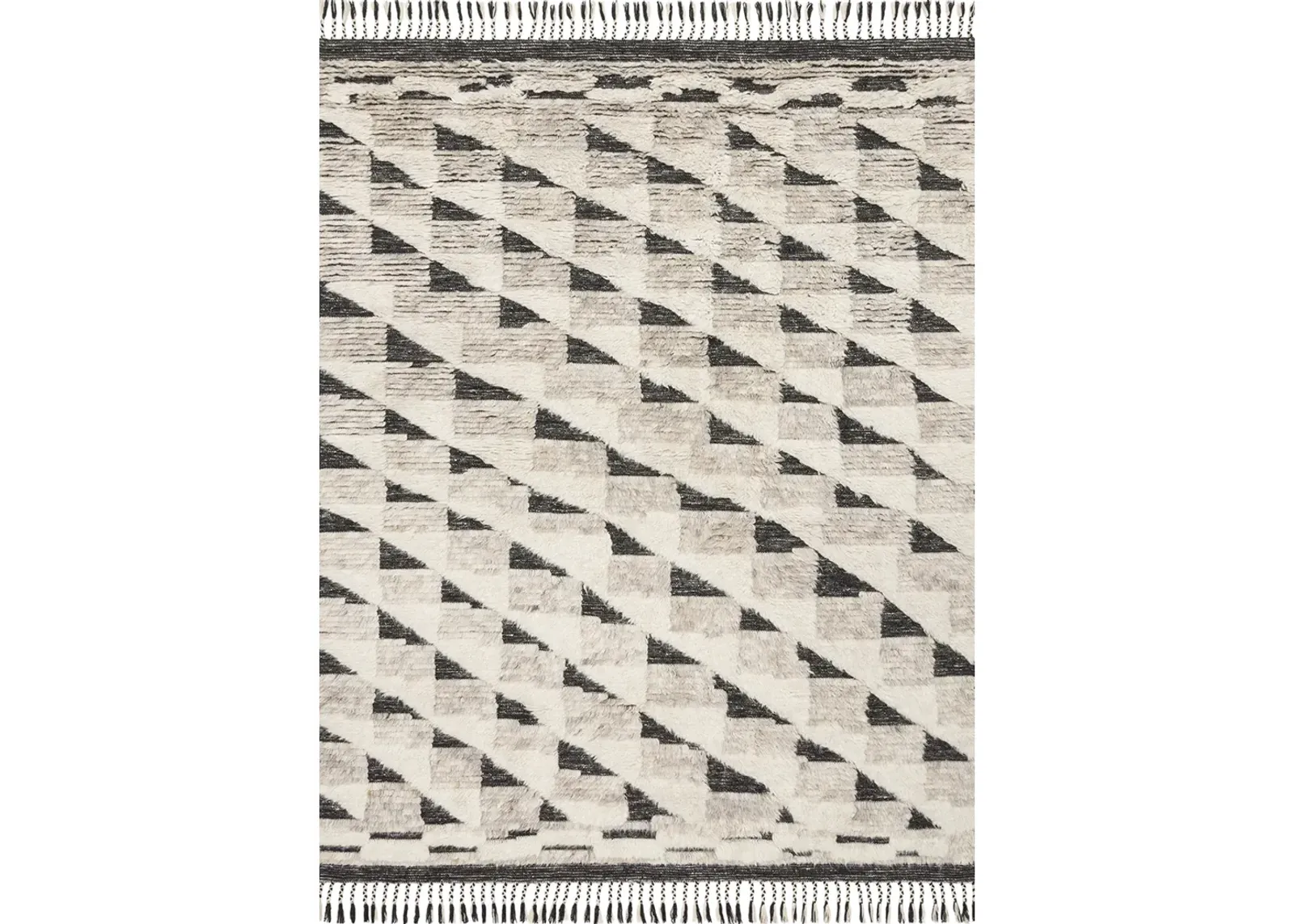 Khalid KF02 Natural/Black 7'9" x 9'9" Rug