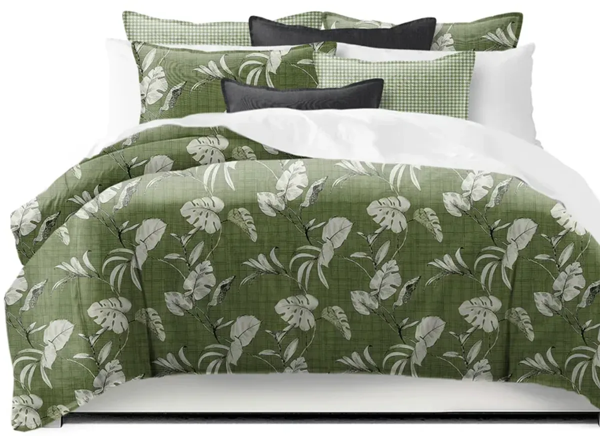 6ix Tailors Fine Linens Tropez Green Comforter Set