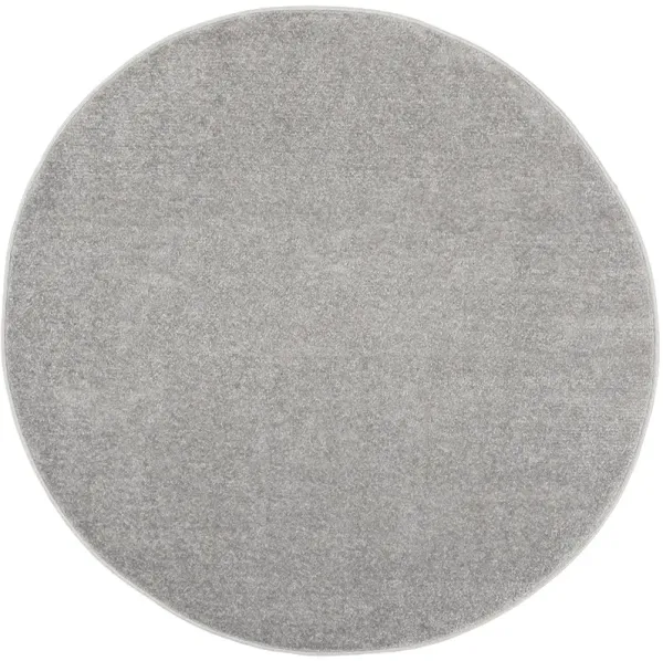 Nourison Essentials NRE01 Silver/Gray 4' x Round Rug