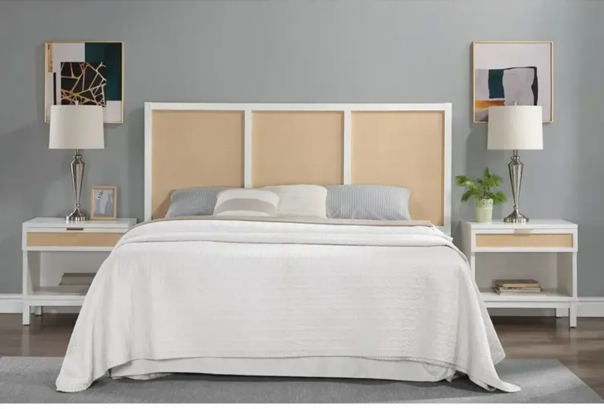 Comfort Pointe Bayport Cane and Solid Wood King Headboard