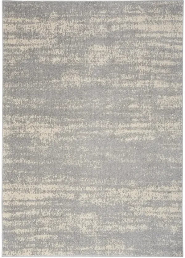 Nourison Essentials NRE03 Gray/Beige 4' x 6' Rug