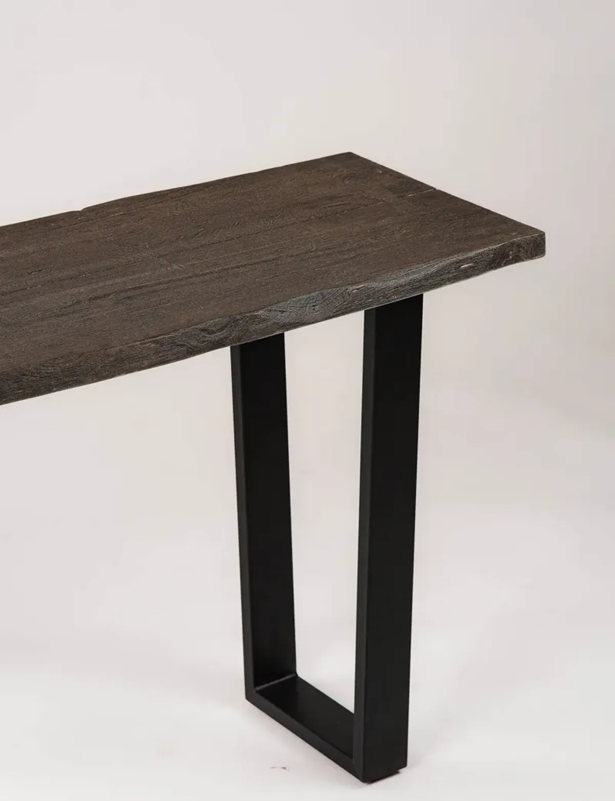 Handmade Eco-Friendly Vintage Acacia Wood & Iron Aston Black Rectangle Table 50"x30"x18" From BBH Homes